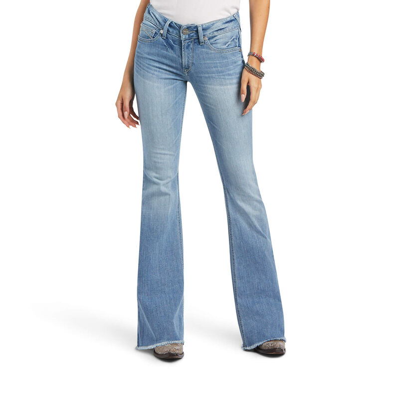 Ariat Jeans Damen - R.E.A.L. Perfect Rise Regina Flare Blau ( CRVEW-3142 )